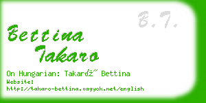 bettina takaro business card